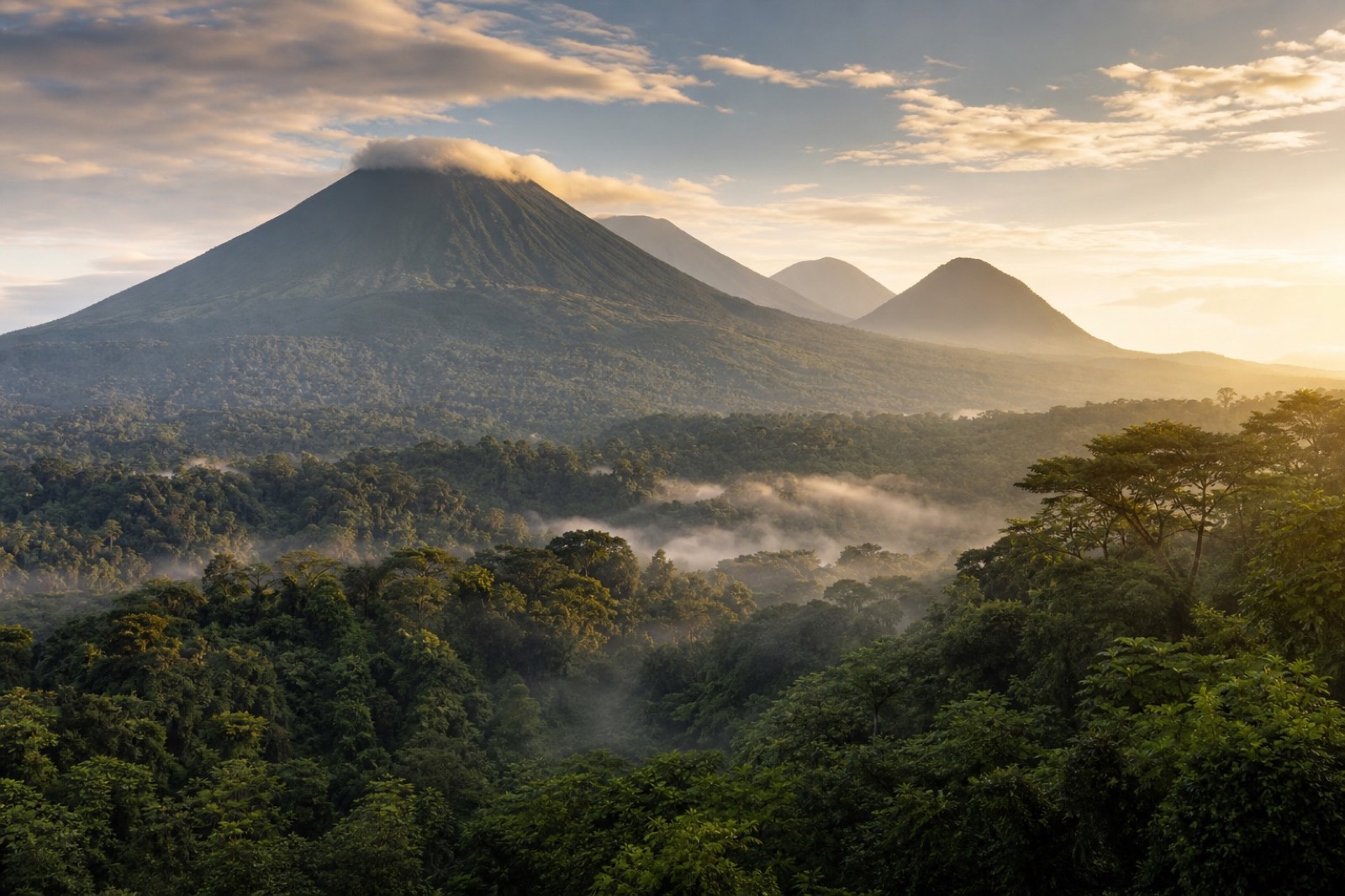 Parc national des Virunga — forêts et montagnes de la RDC